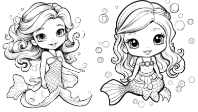 Beautiful:0eluj7kju6m= Mermaid Coloring Pages