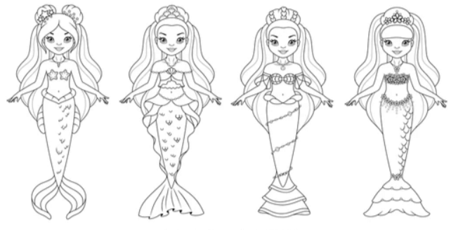 Beautiful:0eluj7kju6m= Mermaid Coloring Pages